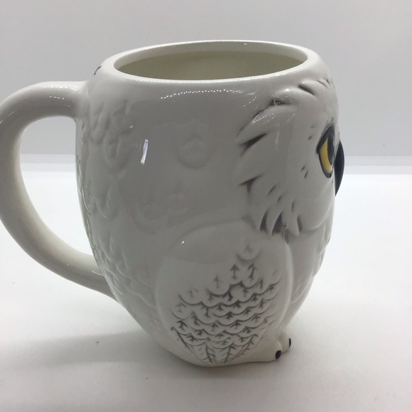 Harry Potter White Ceramic 3D Hedwig Snowy Owl Cup Mug 10 oz - Picture 4 of 12